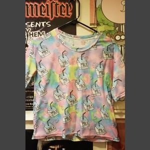 Multi color crop top